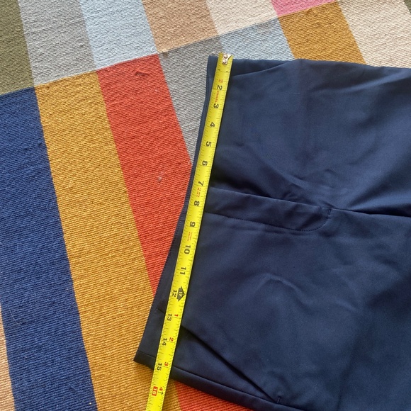 The Row Slim Navy Trousers - Picture 5 of 8